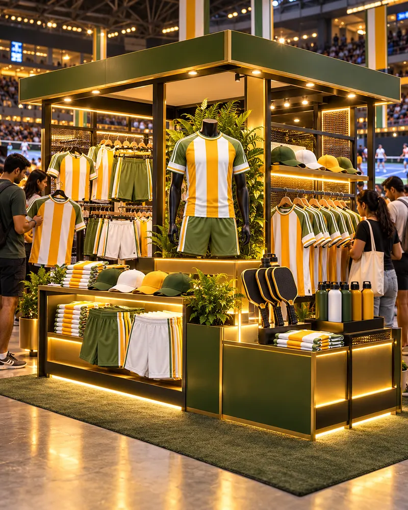 Titans merchandise kiosk at the venue